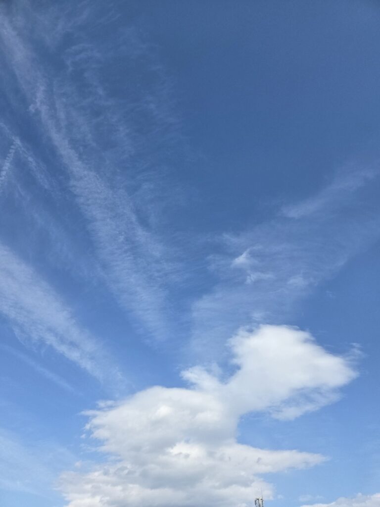 青空の写真。